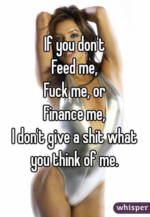 Feed Me Fuck Me - If You Fuck Me - Porn pic