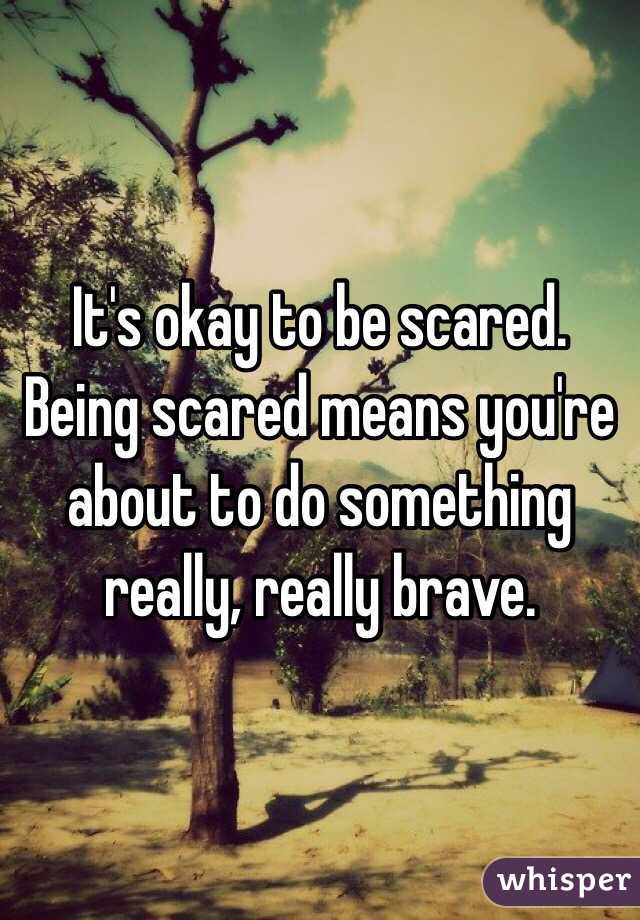 what does it mean to be brave