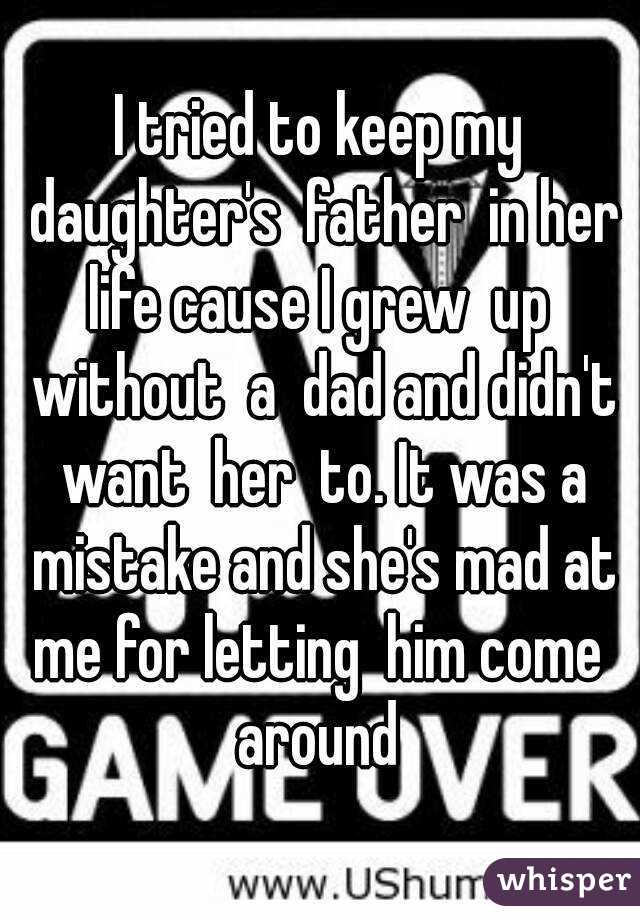growing up without a dad