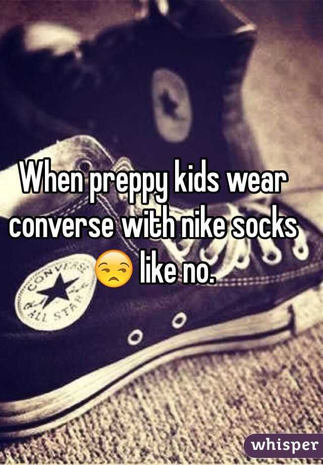 converse and nike socks