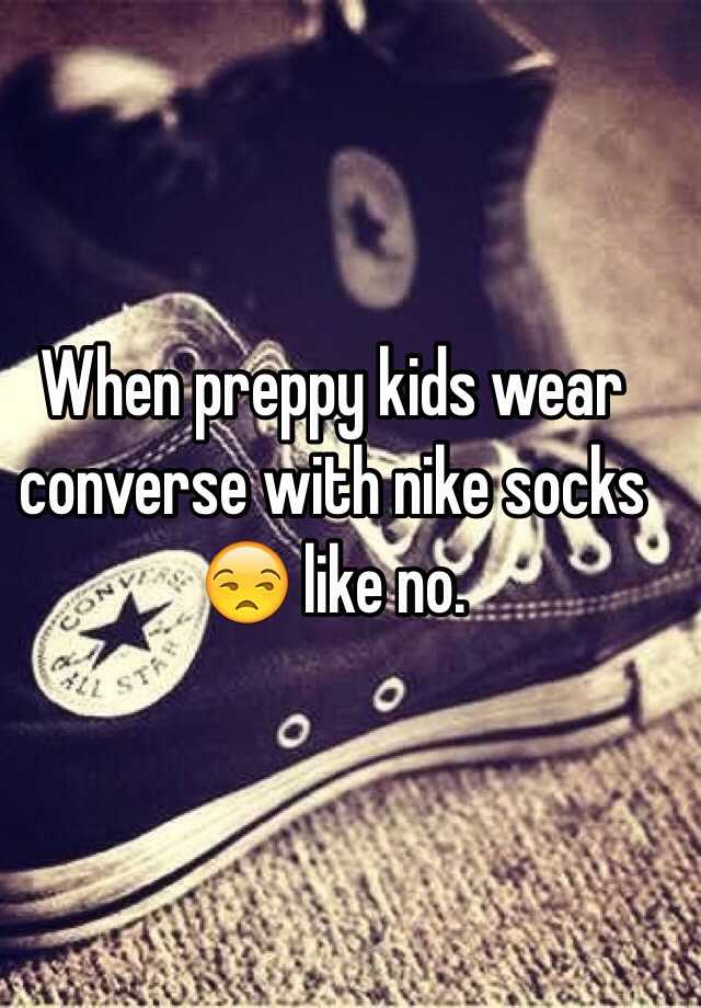 nike socks and converse