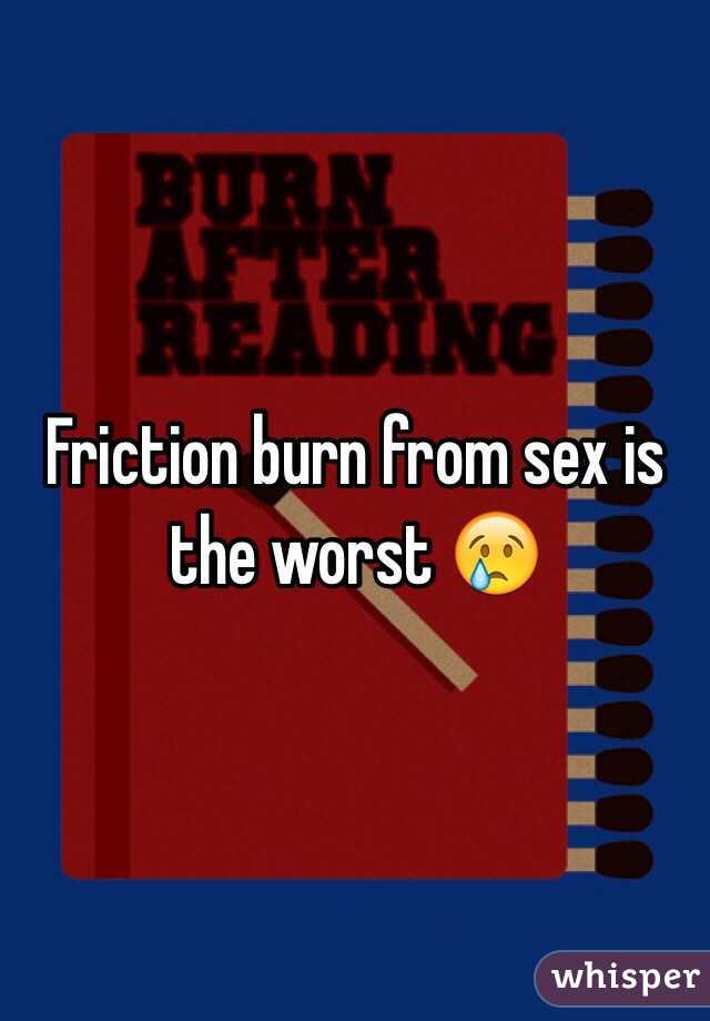 Friction burn from sex.