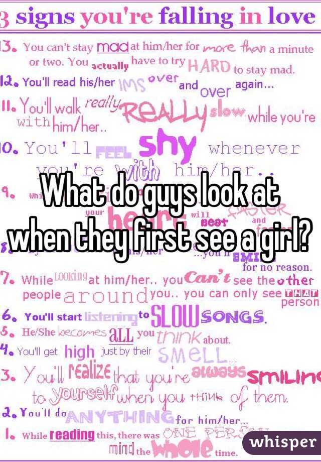 What do girls look for in a boy
