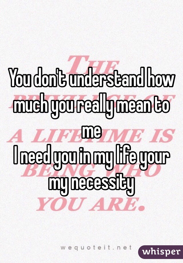 you-don-t-understand-how-much-you-really-mean-to-me-i-need-you-in-my