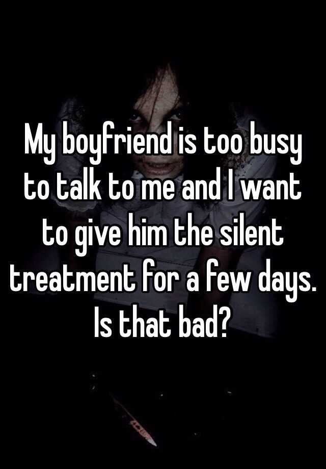 Is for busy my me too boyfriend He's Too