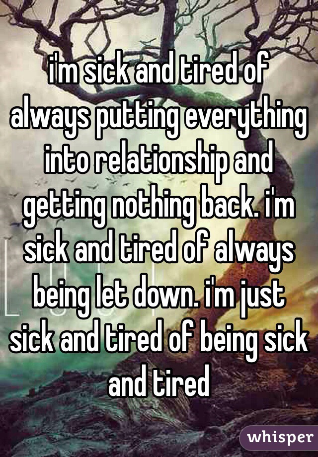 A being relationship of in sick 7 Signs