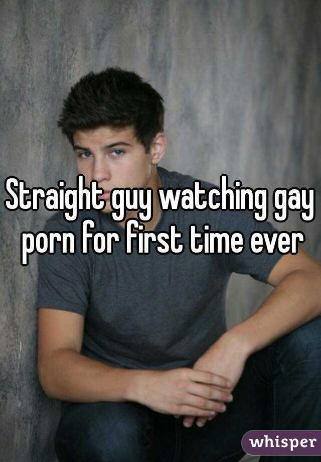 First Time Porn Captions - Straight guy watching gay porn for first time ever