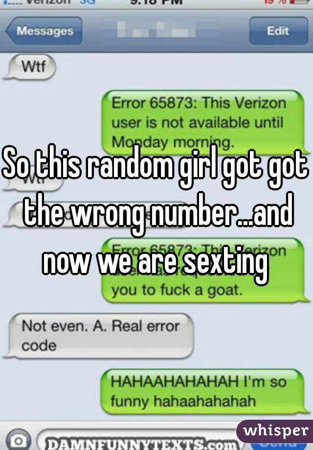 Sexting numbers