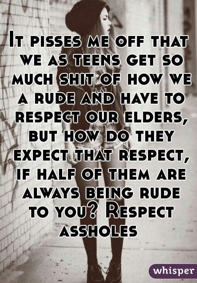 Why Should We Respect Our Elders