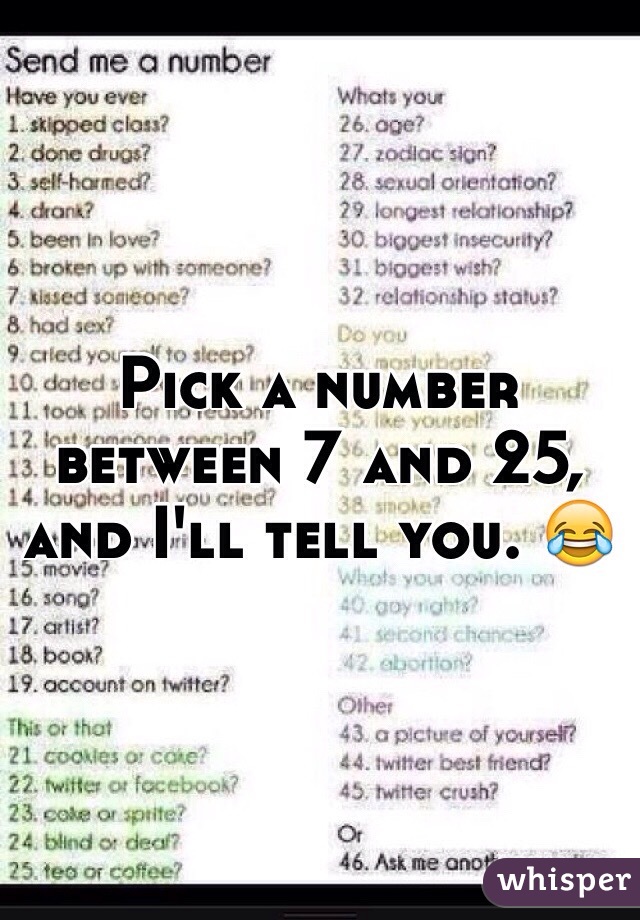 pick a number between 1 and 3 10 times