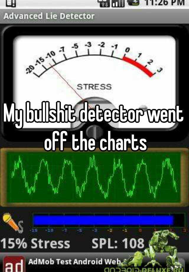 My bullshit detector went off the charts