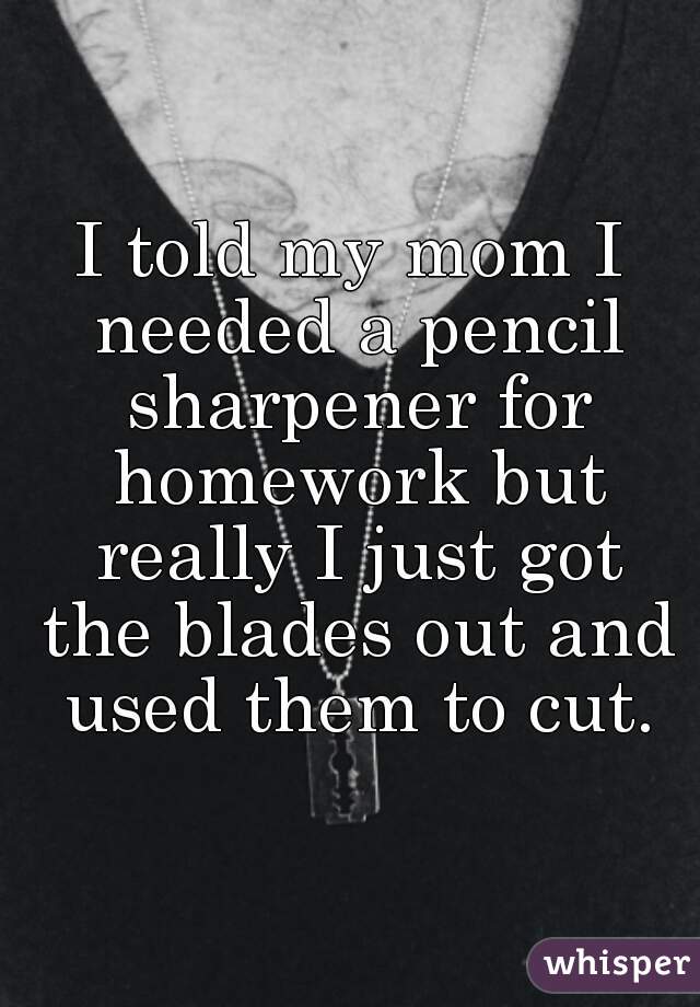 cutting with pencil sharpener