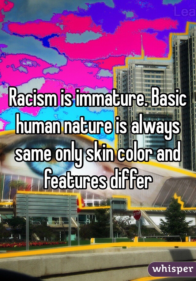 Is racism human nature