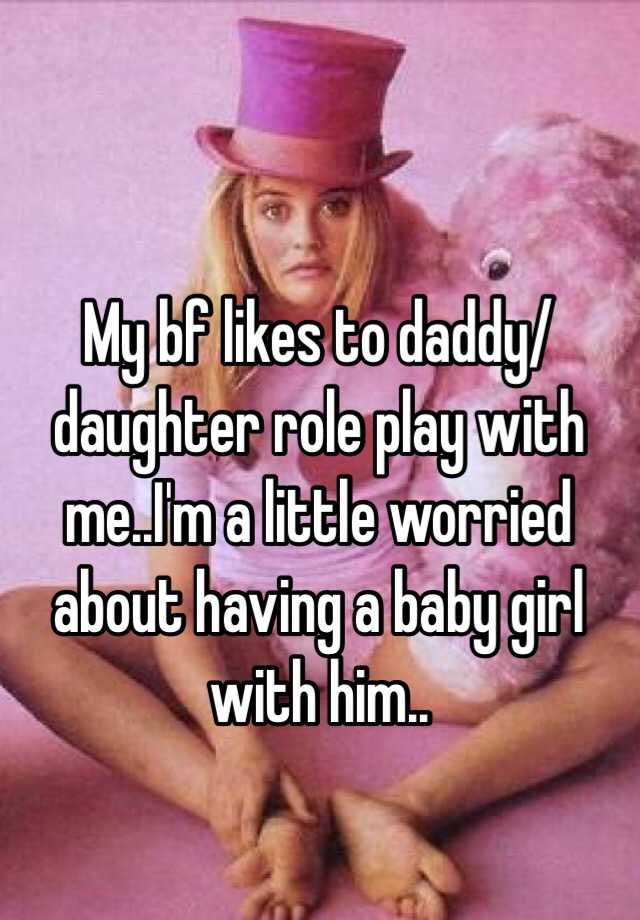 Someone posted a whisper, which reads "My bf likes to daddy/daughter r...