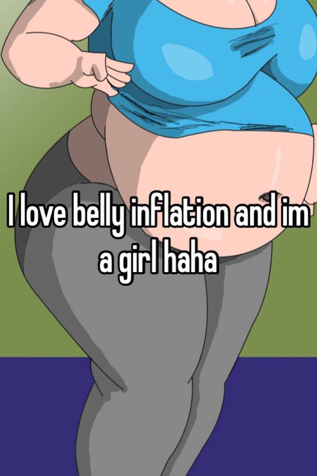 Girl belly inflation