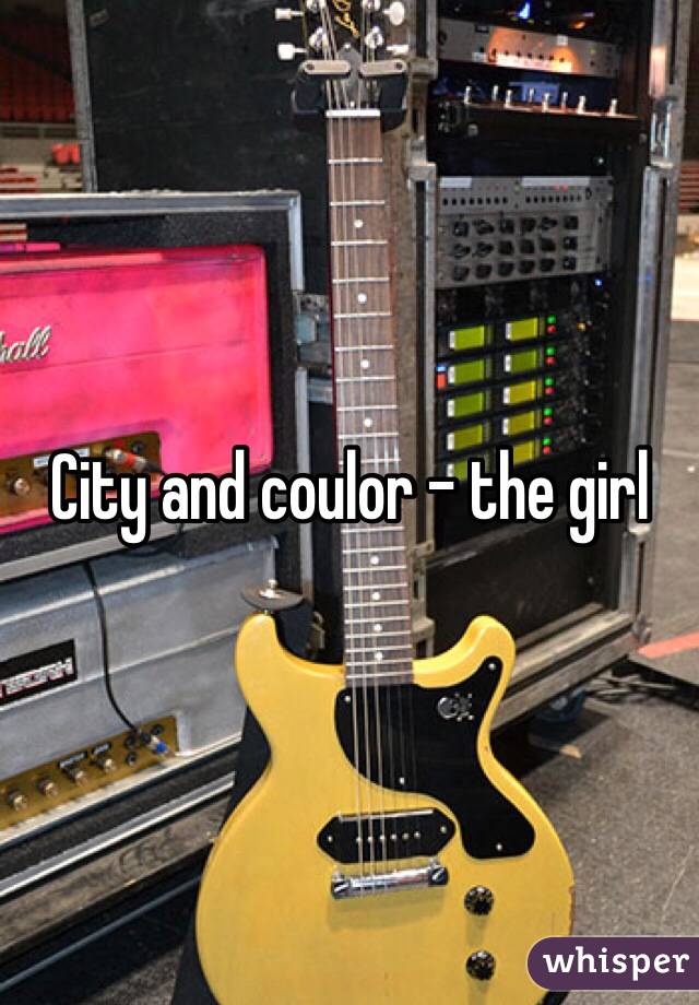 City and coulor - the girl 