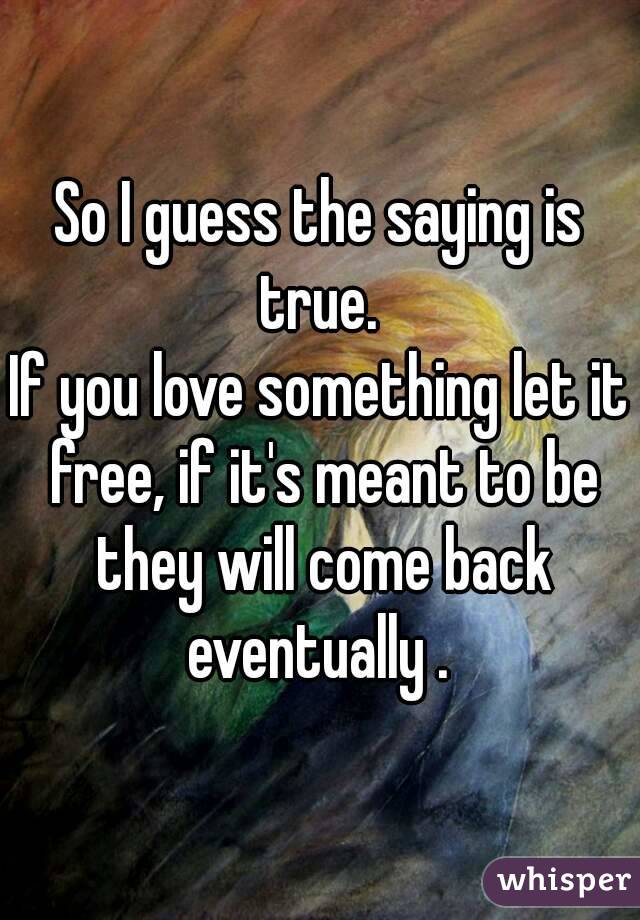 If let go it you love something saying If You