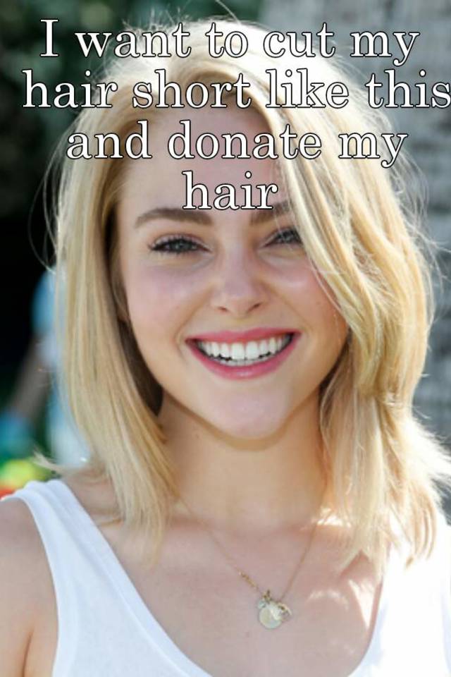 I Want To Cut My Hair Short Like This And Donate My Hair