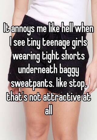 wearing shorts under sweatpants