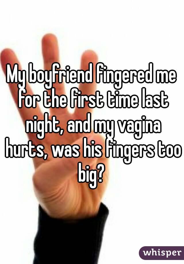 My bf fingers me to get me hot