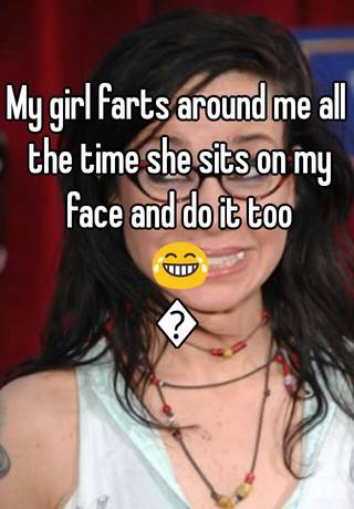 Girl farts on face