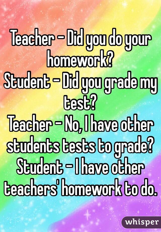 do you do your homework