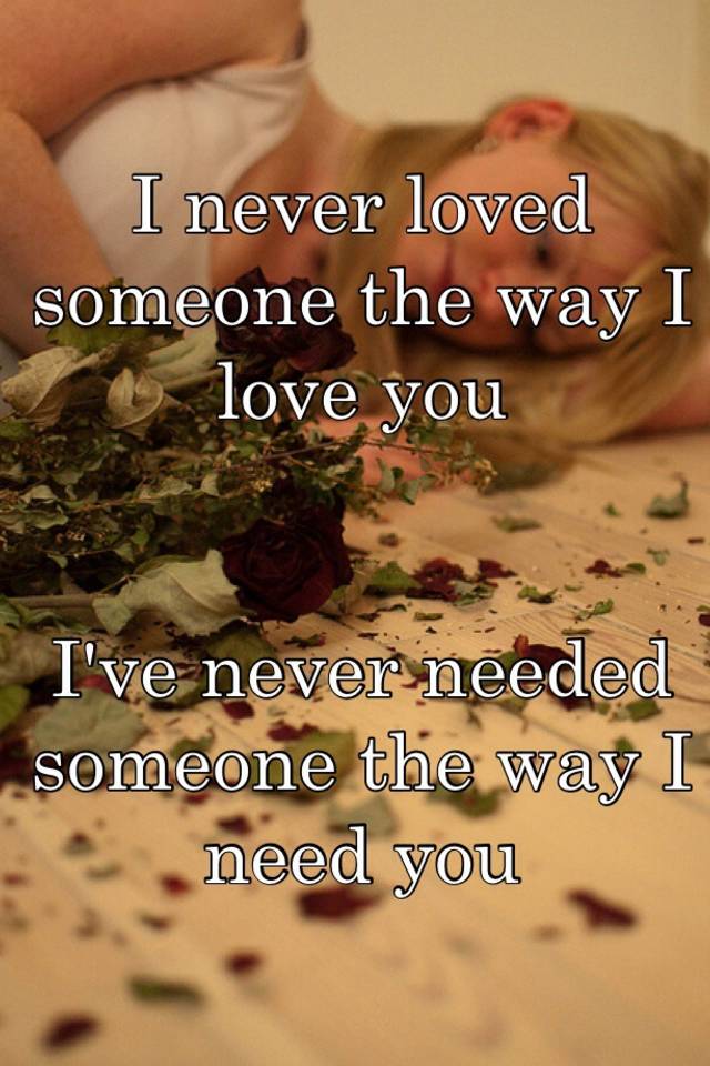 To need you someone love Spell To