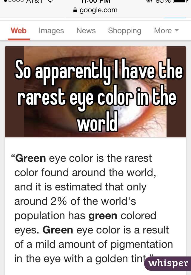 what is the rarest eye color