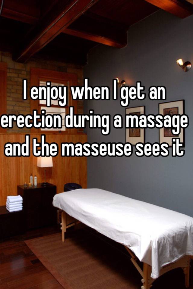 What if i get an erection during massage