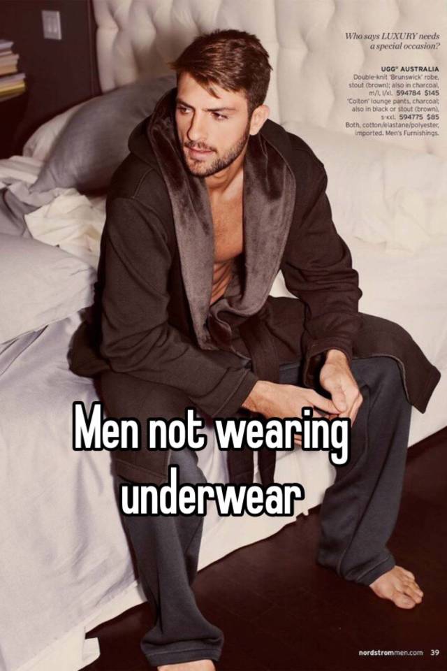 Underwear wear why do men not Why Do
