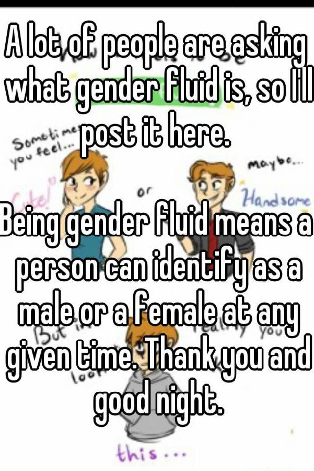 gender fluid meaning in english
