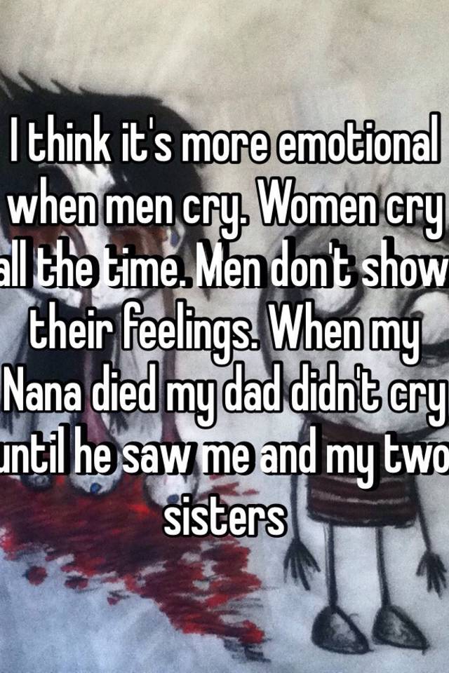 When women cry men think what How Women