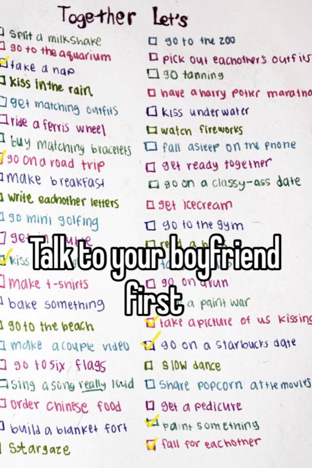 To about topics with your boyfriend talk 20 Things