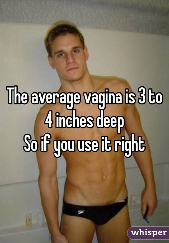 inches vagina deep many How