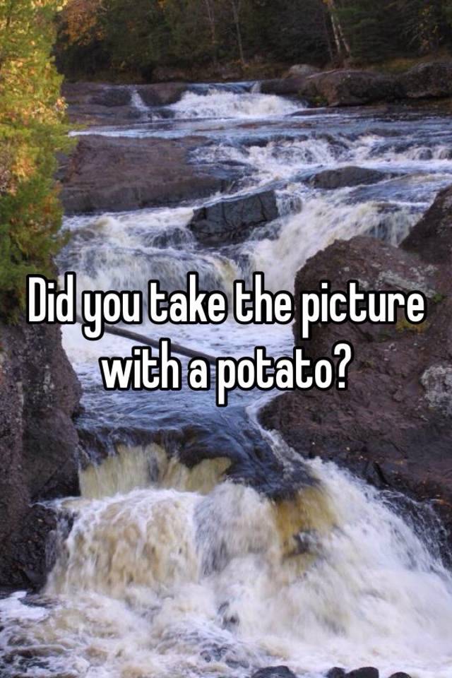 Image result for did you take this picture with a potato
