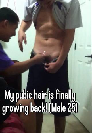Back pubic hair grow will my Why won't