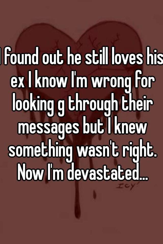His with still a love man ex in is when What's Really