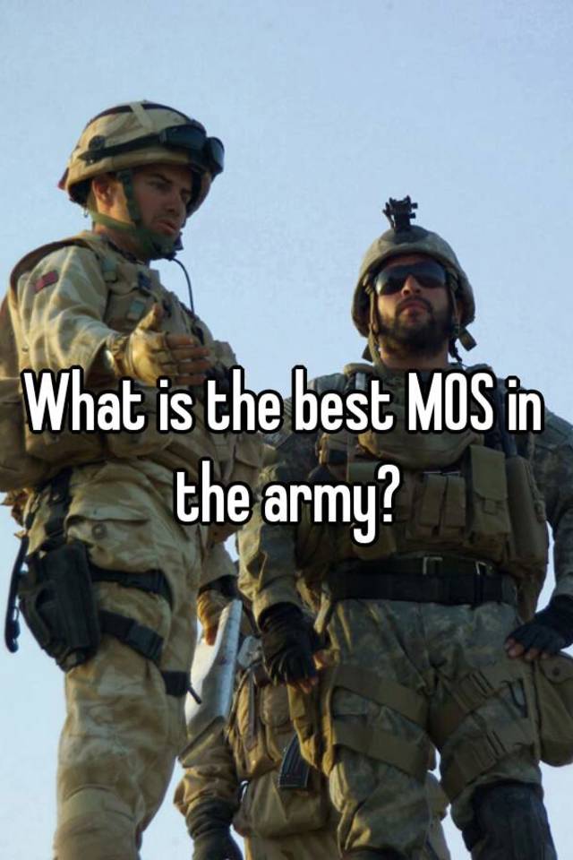about military mos