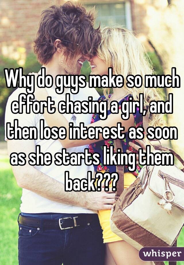 After the guys why chase interest lose Why do