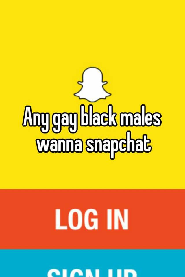 black gay snapchat usernames