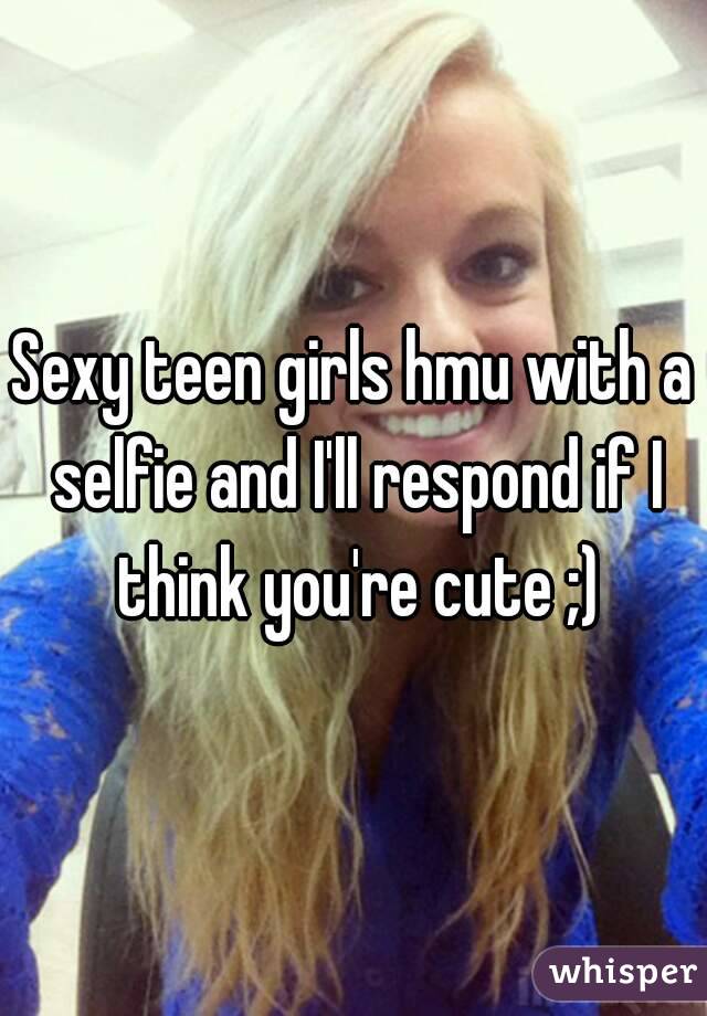 Hot teen girl selfie