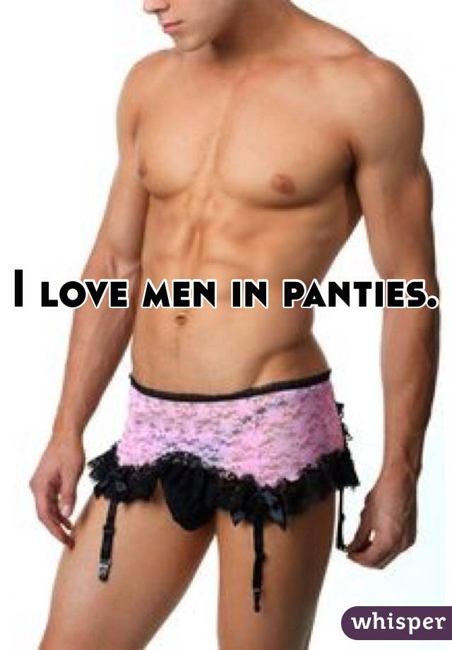 men in panties