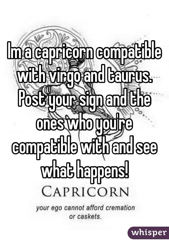 tar sign compatibility virgo and capricorn