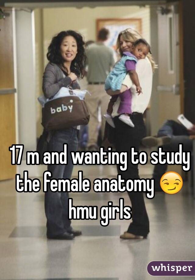17 m and wanting to study the female anatomy 😏 hmu girls