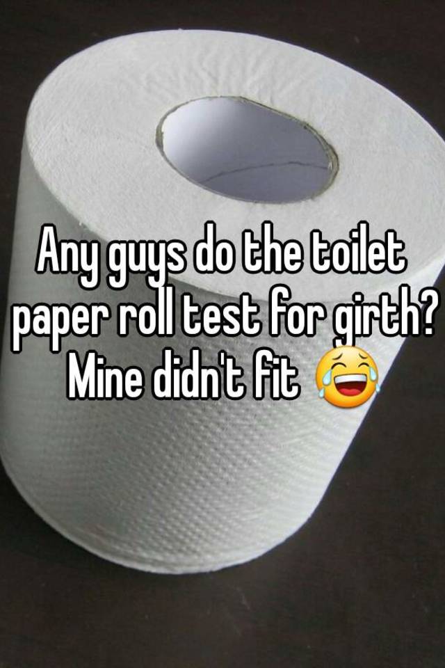 Paper roll test