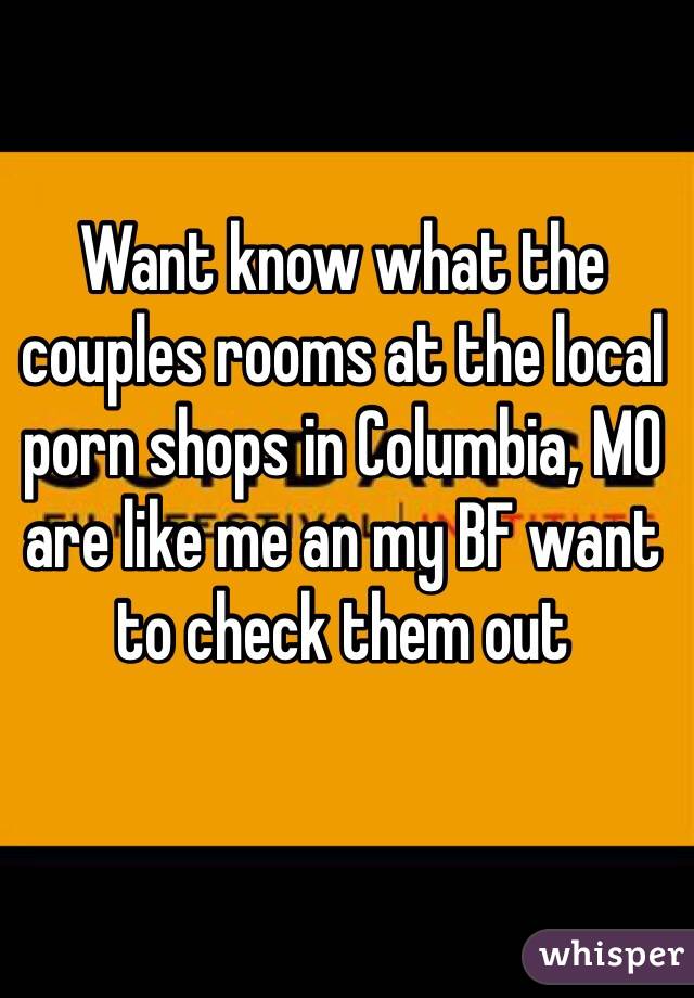 Bf Local - Want know what the couples rooms at the local porn shops in ...