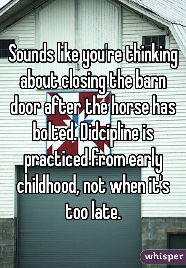 Close The Barn Door After The Horse Has Bolted Idiom Of The Day