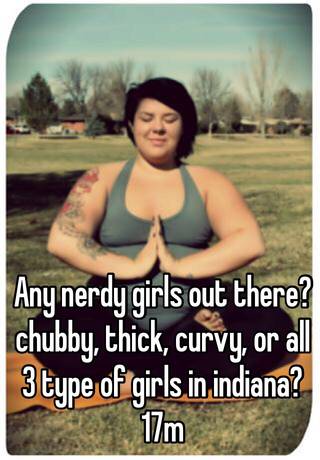 Chubby nerd girl