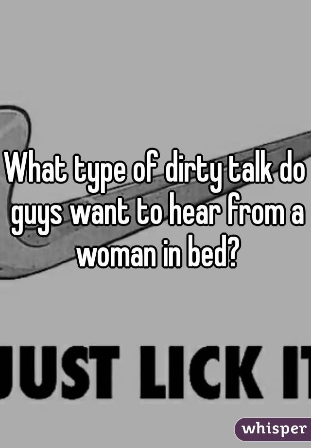 What do guys want to hear