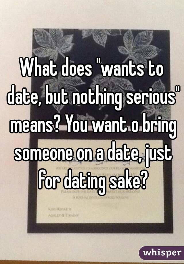 i want to date someone
